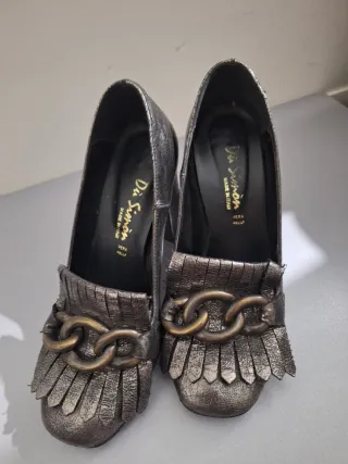 Scarpe  Dù Simòn vera pelle oro/argento 37