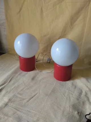 Lámparas Vintage Redondas Blancas