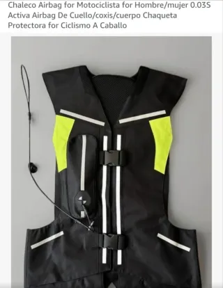 Chaleco Airbag Ligero Motocicleta/Caballo