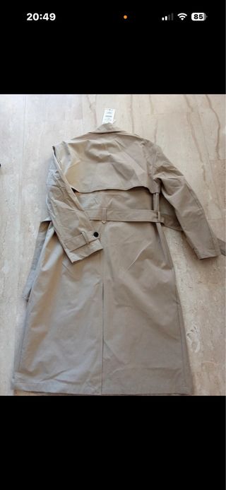 Gabardina Zara Beige da mucha talla