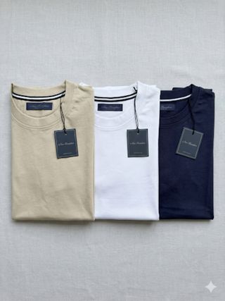 Set 3 maglie in 100% cotone uomo taglia XXL