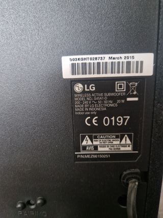 Barra Sonido LG LAS450H + Subwoofer Inalámbrico