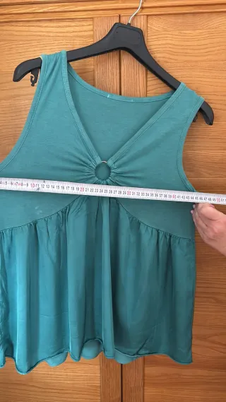 Top turquesa con aro Talla L/XL