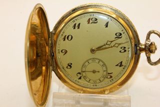 Spettacolare orologio savonette Gold Double 1920