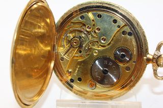 Spettacolare orologio savonette Gold Double 1920