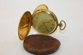 Spettacolare orologio savonette Gold Double 1920