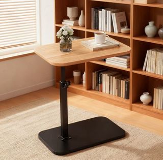 Mesa auxiliar madera y metal
