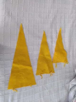 3 Banderines Antiguos Fieltro Personalizados