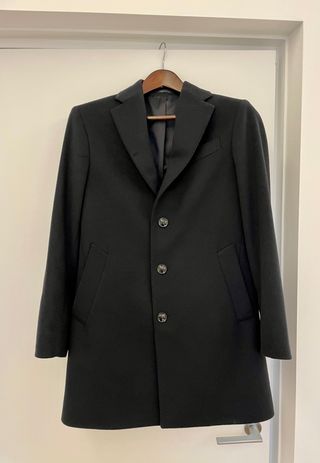 Cappotto Uomo Lana e Cashmere Blu Taglia S