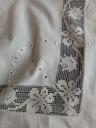 Juego de Cama Antiguo Algodón Modernista