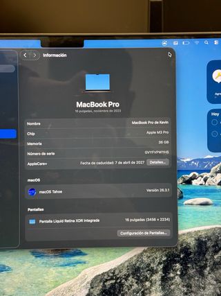 MacBook Pro 16 M3 Pro 36GB RAM