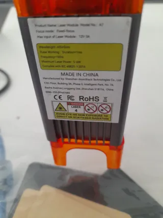 Grabador Láser VEVOR A7 5W CNC 40x40cm NUEVO + acc