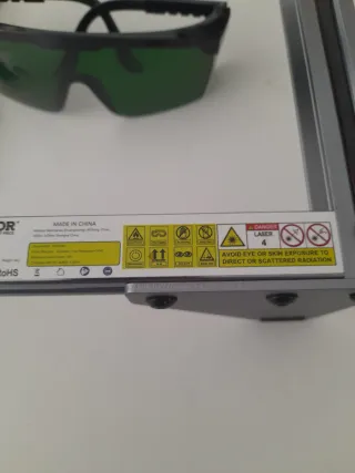 Grabador Láser VEVOR A7 5W CNC 40x40cm NUEVO + acc