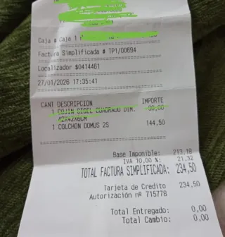 Colchón antiescaras sin usar