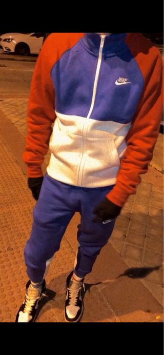 Conjunto Nike Azul, Rojo y Blanco