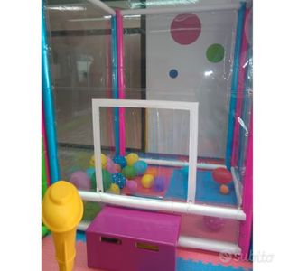 Saletta giochi con palline e ventilazione