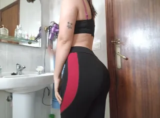 Leggings Push Up Negros y Rojos