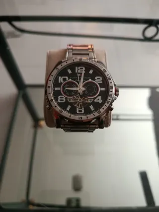 Reloj Tommy Hilfiger Automático Negro/Plata