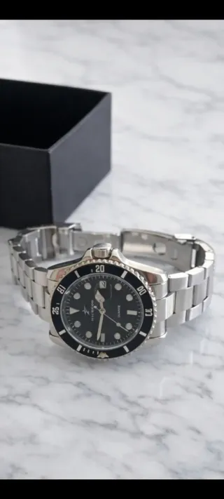 Reloj de cuarzo RICEGCO Plata y Negro