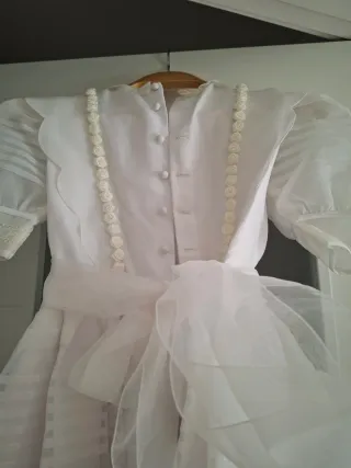 Vestido de Comunión Niña Blanco