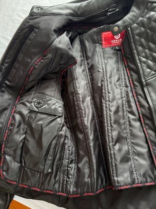 Chaqueta de moto Armure de piel.