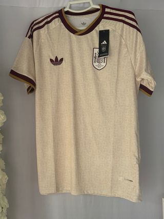 Camiseta Adidas España Beige/Rojo