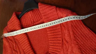 Cardigan estivo in seta rosso