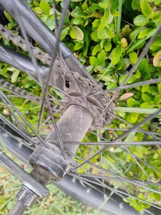 Bicicleta BMX gris
