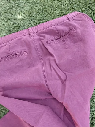 Pantalón chino hombre granate Talla 48