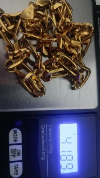 Cadena Cartier chapado en Oro