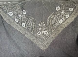 Manteletas de fallera plata