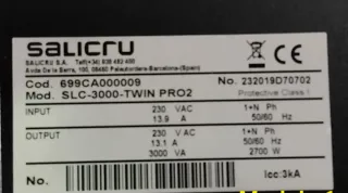 Sai Salicru Twin Pro2 3000VA