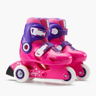 PRODUCTO OCASIÓN: Patines en línea niños PLAY3 rosa violeta