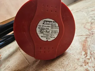 Base Industrial 16A 5 Polos + Cable 2m