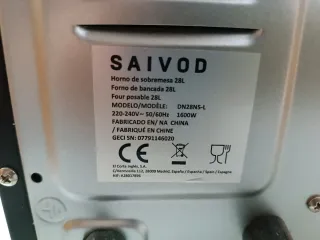 Horno de mesa SAIVOD