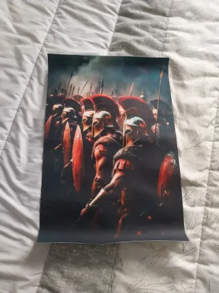 Póster Espartanos Guerreros