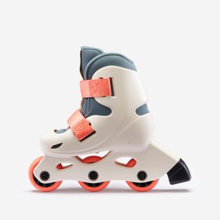 Patines niños ajustable 3 tallas LEARN 100 beige