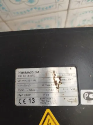Bomba de agua ESPA
