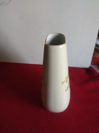 Vaso ceramica Limoges decorato floreale