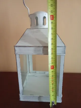 Farol decorativo blanco