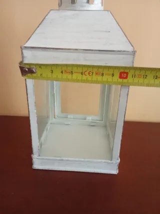 Farol decorativo blanco