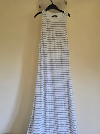 Abito estivo donna lungo schiena mezza aperta righ