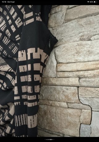 Vestito Rinascimento Beige/Nero Taglia M