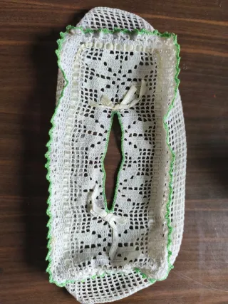 Cubre pañuelos ganchillo hecho a mano