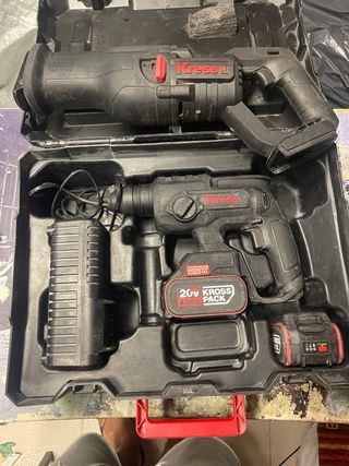 Lote Kress 20V Brushless: Martillo SDS + Sierra Sa