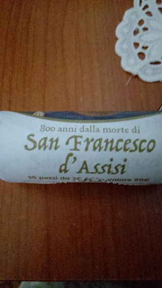 Rotolino 2€ commemorativo Italia 2026 S. Francesco
