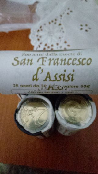 Rotolino 2€ commemorativo Italia 2026 S. Francesco