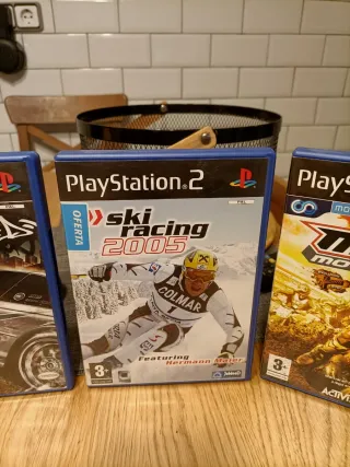 Consola PlayStation 2 Negra + Juegos
