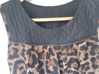 Vestido estampado animal print