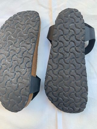 Sandali Birkenstock Pelle Nera Tg 37